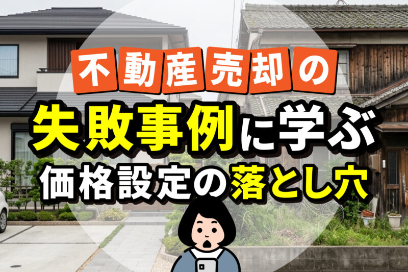 不動産売却の失敗事例に学ぶ価格設定の落とし穴
