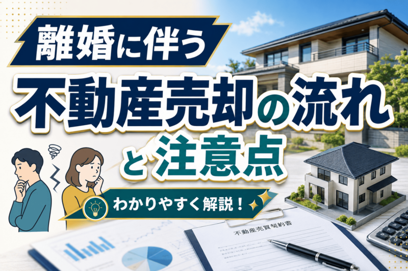 離婚に伴う不動産売却の流れと注意点