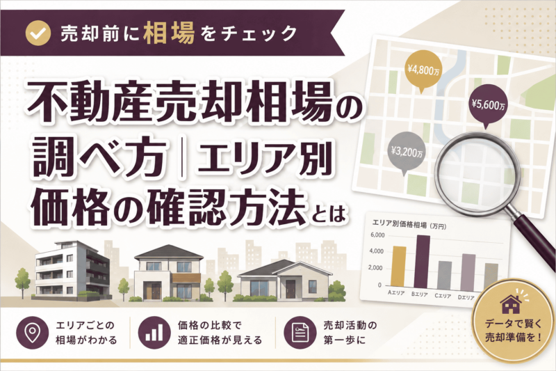 不動産売却相場の調べ方｜エリア別価格の確認方法とは