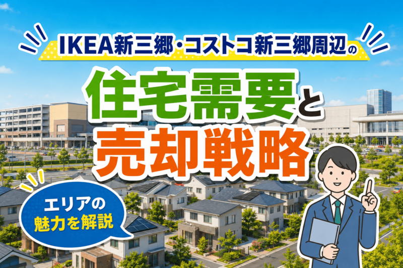 IKEA新三郷・コストコ新三郷周辺の住宅需要と売却戦略