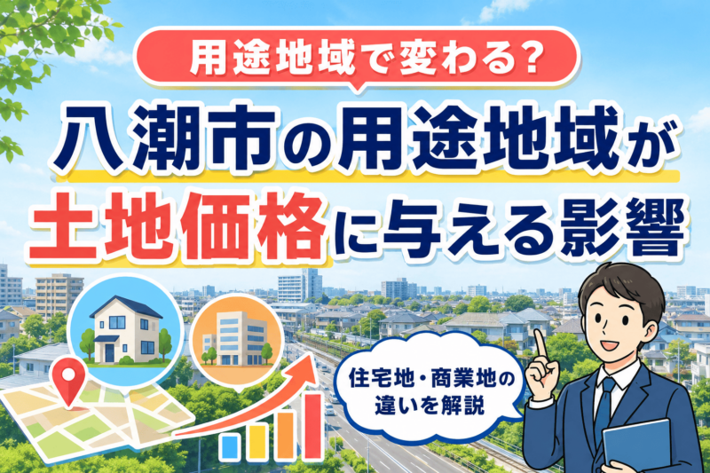 八潮市の用途地域が土地価格に与える影響