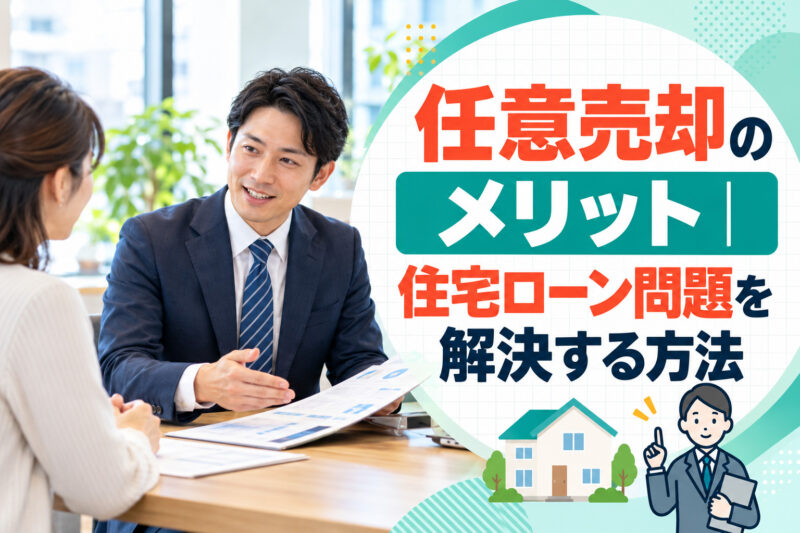 任意売却のメリット｜住宅ローン問題を解決する方法